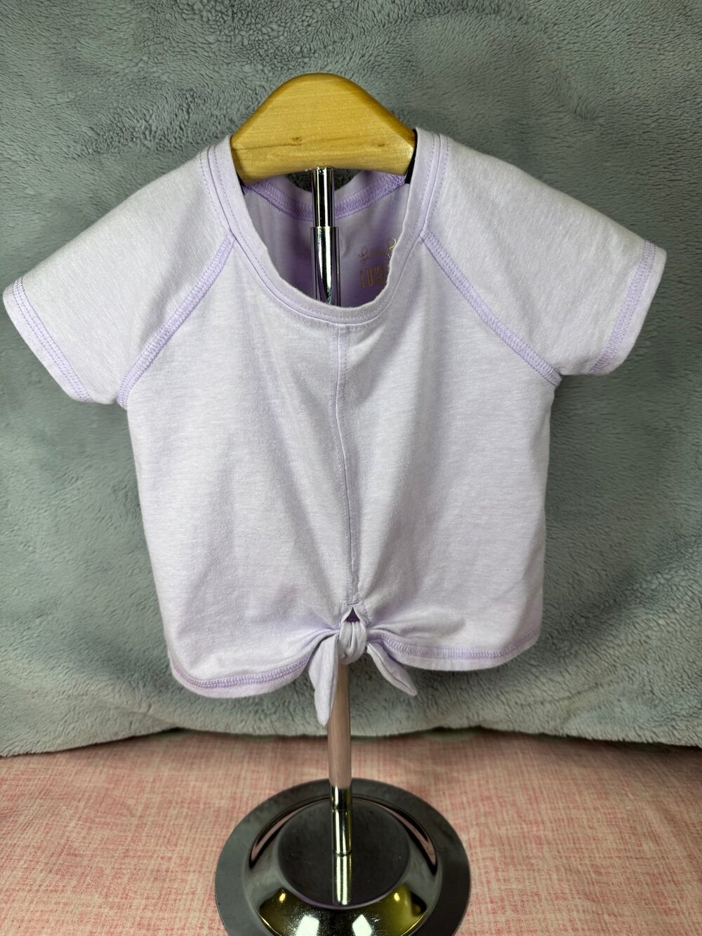 Lilly Pulitzer Lavender Tie Front 2T Top